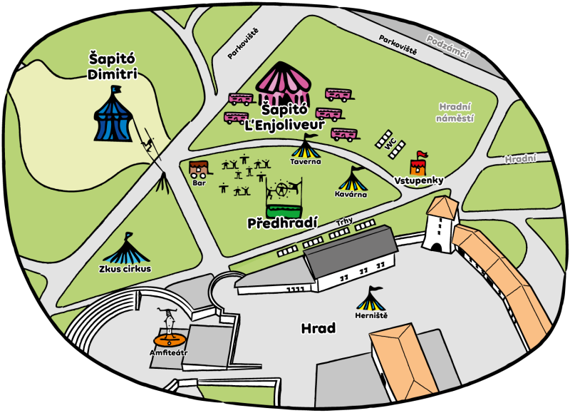 Mapa festivalu Cirkulum