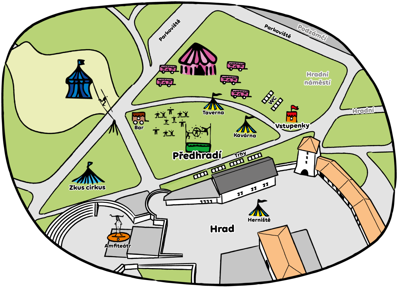 Mapa festivalu 2024